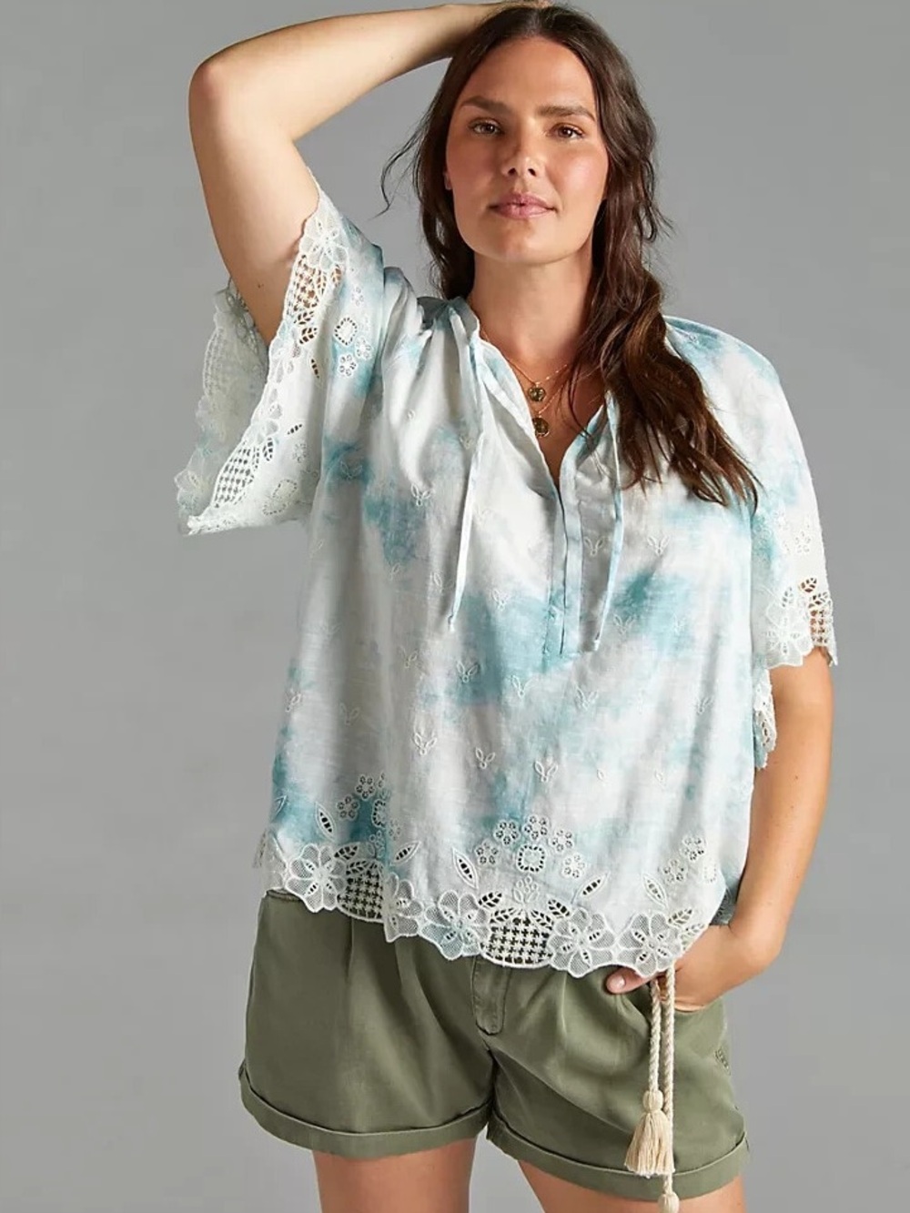 ANTHROPOLOGIE Tie-Dye Blouse